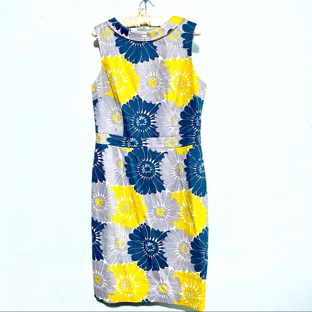 BODEN vintage print floral dress pencil sz 10